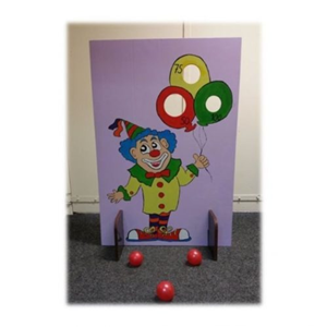 Ballonnen gooien clown 